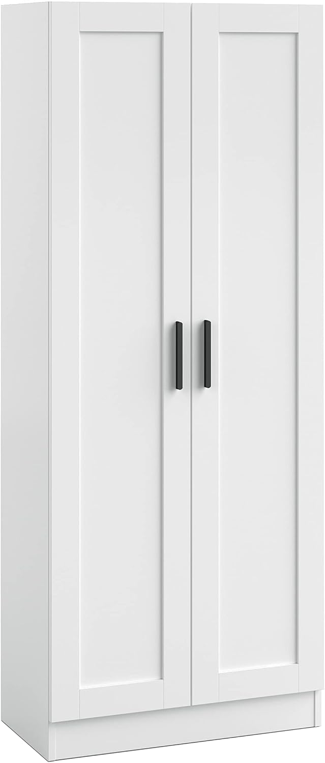 Panana Wooden Storage Cabinet, Narrow Pantry Cabinets Free Standing Tall Stor...