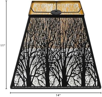 Large Metal Lampshade New Pyramid Design 8'' Top 14'' Bottom ...