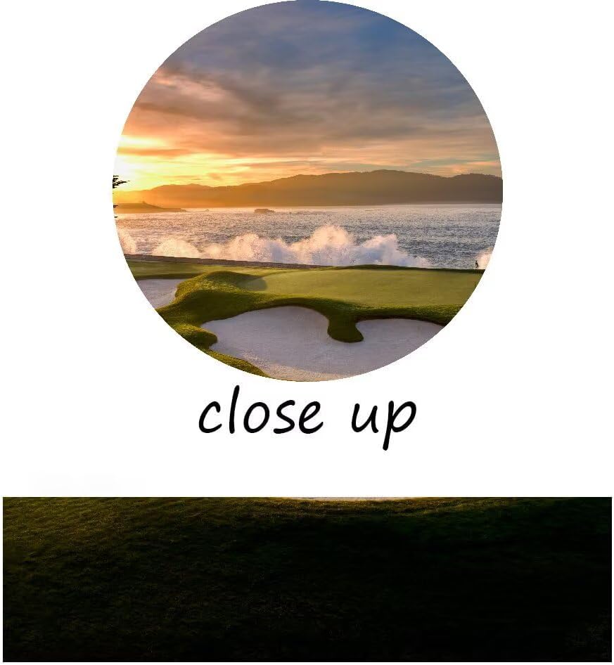 chenchenArt Pebble Beach Golf Course Wall Art Pictures Golf Course Poster Can...