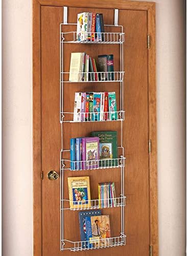 Miles Kimball Over The Door Kitchen Storage Organizer, White