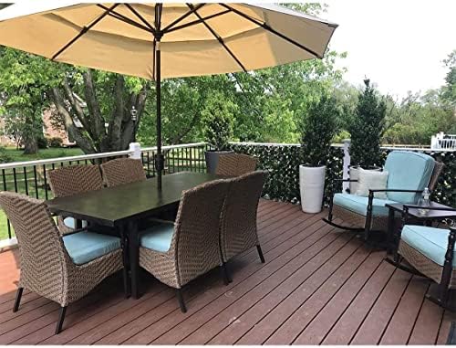 DOEWORKS Expandable Faux Ivy Trellis Fence, Patio Privacy Screen, 2 Pack