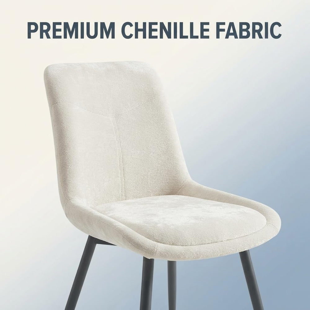 Garvee Upholstered Dining Chairs Set of 2, Chenille Dining Room Chairs