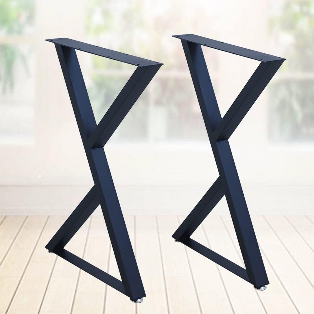 28" Coffee Table Legs Two Triangles Table Legs Coffee Table Metal Legs L...