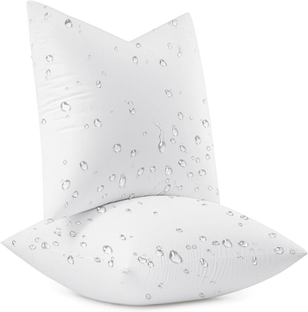 MIULEE Outdoor Pillow Inserts 20x20 Pack of 2