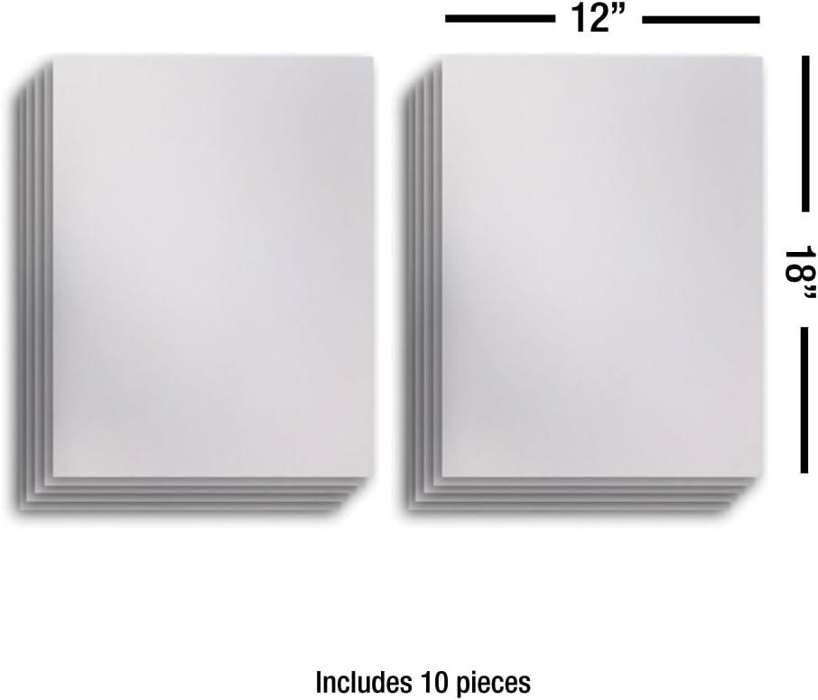 VSE | Blank Yard Signs 12 inch x 18 inch (Vertical Flutes) with 6 inch x 12 i...