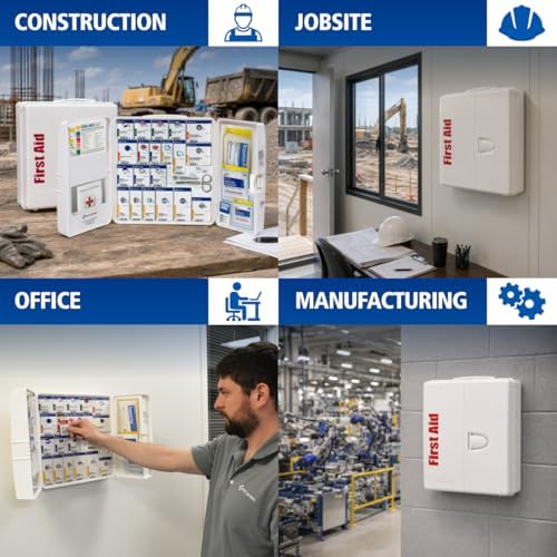 SmartCompliance 50-Person OSHA First Aid Cabinet with Medications