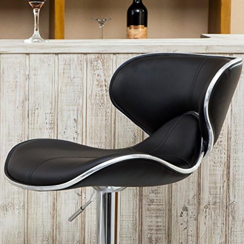 Roundhill Furniture Masaccio Cushioned Leatherette Upholstery Airlift Adjusta...