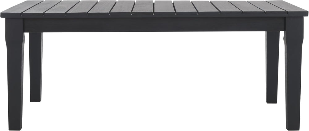 SAFAVIEH Couture Outdoor - Martinique Coffee Table - Black - Solid Wood - Coa...