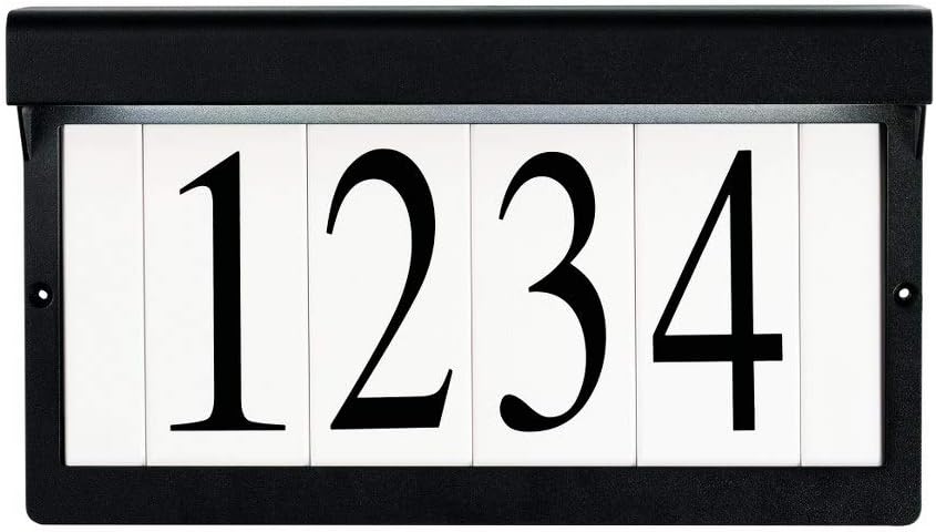Kichler 43800BKT Address Light, Textured Black, 7.00x12.25x2.50