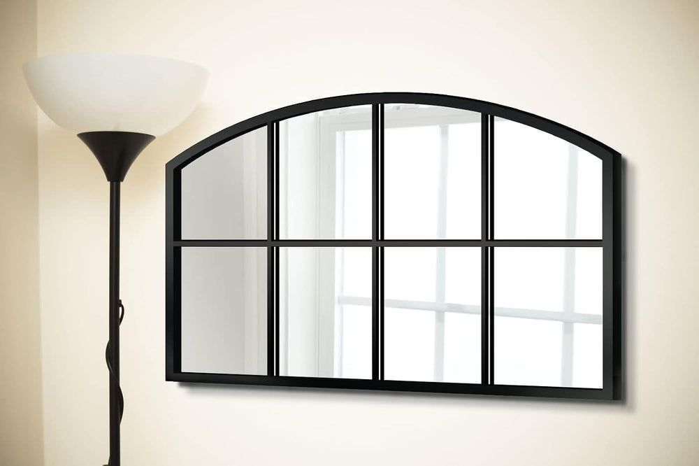 WAMIRRO Wide Window Pane Black Mirror, 28"X42"