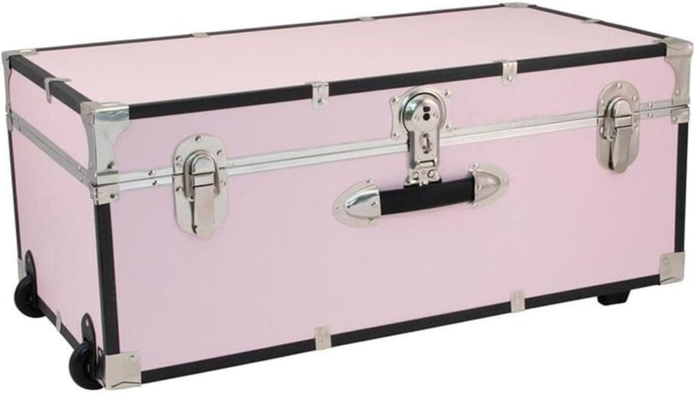HomeStock Rustic Romance Heavy Duty 30" Under Bed College Storage Trunk ...