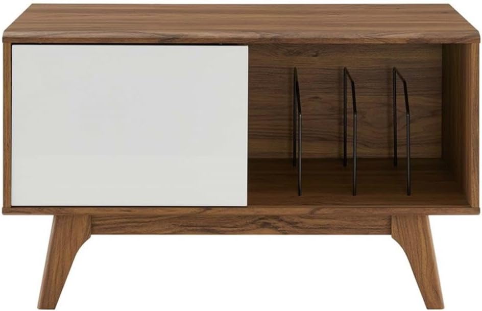 Modway Envision Mid-Century Modern 37" Vinyl Record Display Stand, 37 In...