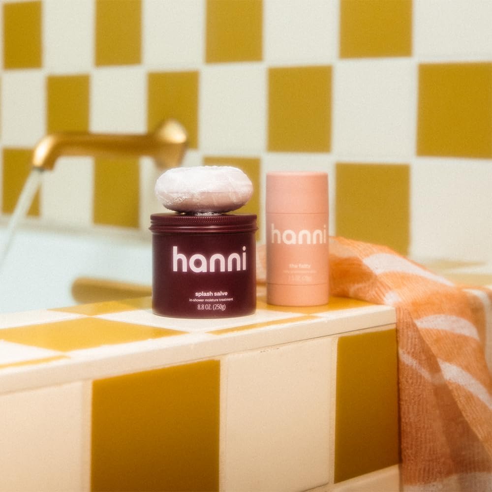 HANNI Extra-Long Shower Scarf, Japanese-Inspired Exfoliating Body Scrubber, L...