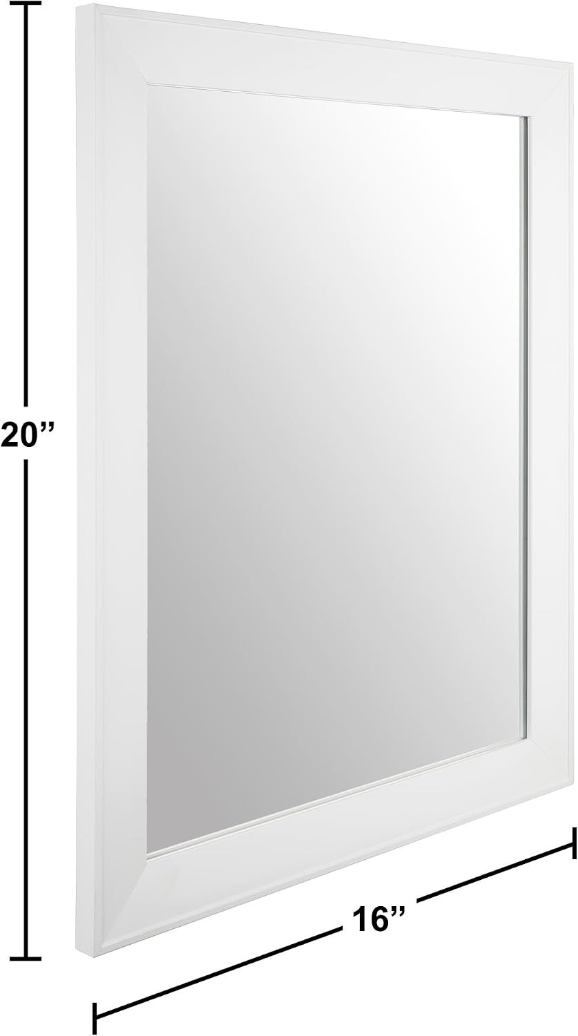 Ruomeng Rectangular Wall Mirror 16" x 20" Framed Mirror for Bathroo...