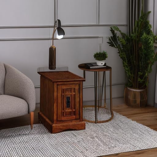 Leick Home Mission Cabinet End Table, 15", Mission Oak