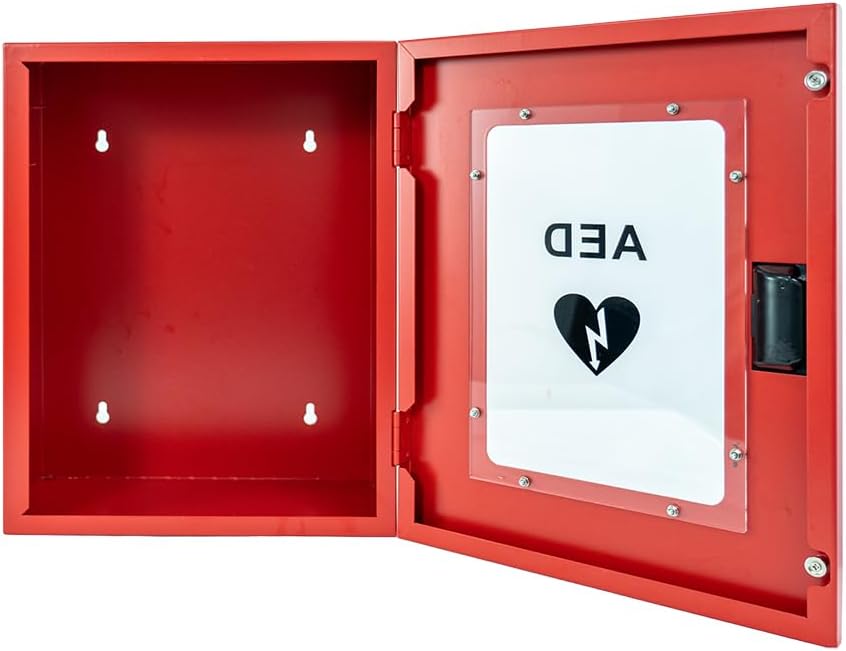 ISOP AED Defibrillator Storage Cabinet | Wall Mounted First Aid Box | Univers...