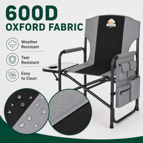 Colegence Oversized Camping Chairs, for Lawn, Soccer, Sport 600-lb Capacity