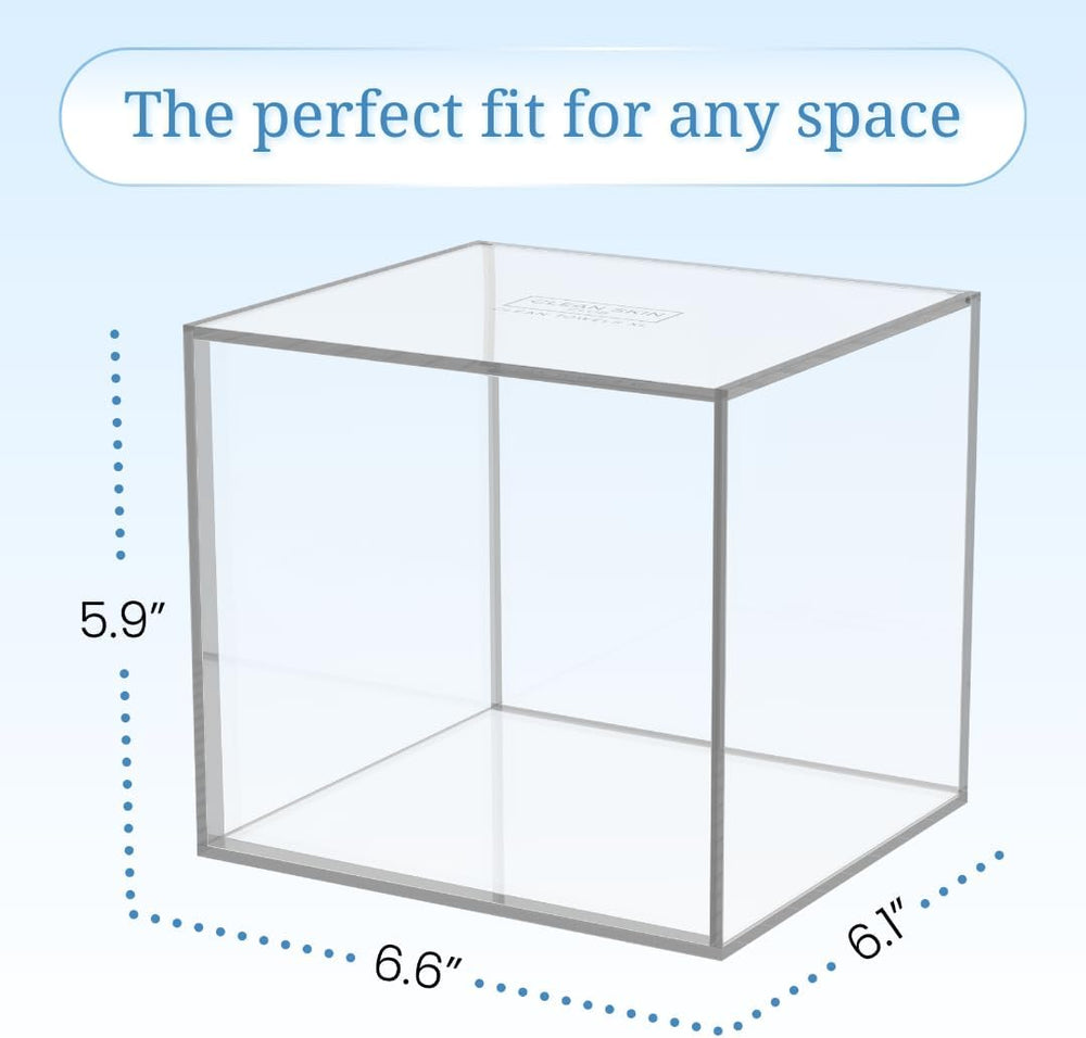CLEAN SKIN CLUB Clear Acrylic Box for Clean Towels XL (NOT Included), Contain...