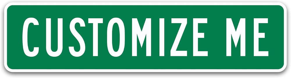 Brimar - 24 x 6" - Novelty Street Name Sign - .080″ White Rust-Free Alum...