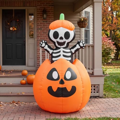 Joiedomi 5FT Halloween Animated Inflatables Outdoor Decorations, Inflatable S...