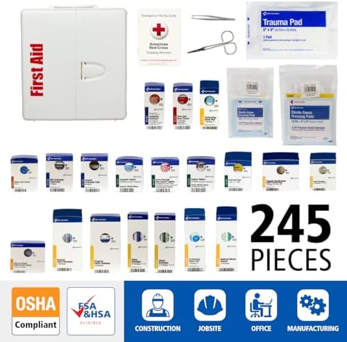 SmartCompliance 50-Person OSHA First Aid Cabinet with Medications