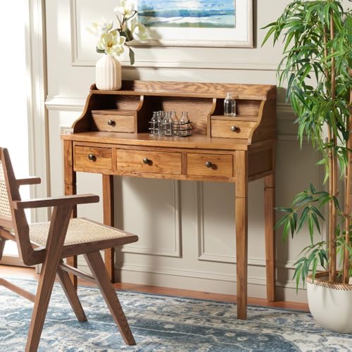 SAFAVIEH Landon Writing Wood Computer Desk, 36.2" Oak AMH6516A