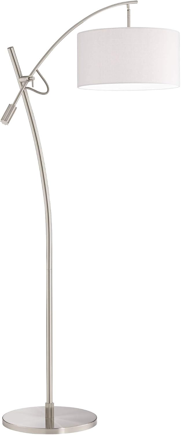 Raymond Brushed Nickel Adjustable Boom Arc 69" Tall Floor Lamp