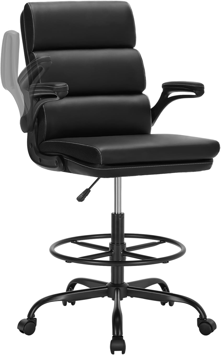 amseatec Tall Drafting Chair for Standing Desk,Executive Office Chair