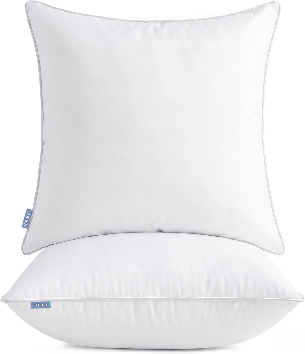 Leeden 26x26 Pillow Inserts Set of 2-26 Inch Oversized Pillow Insert, Soft Fl...