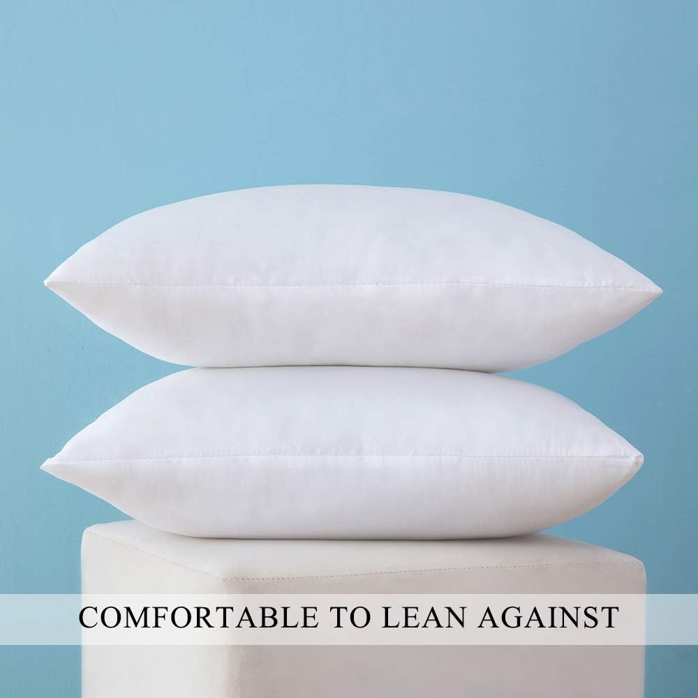 MIULEE Set 2 Throw Pillow Inserts Premium Pillow Stuffer Form 12x18 Inch
