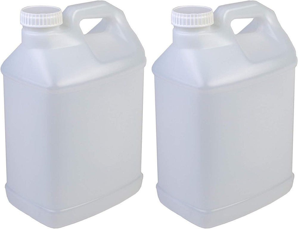 2.5 Gallon Heavy Duty F-Style Container Jugs with Foam Lined Lids - 2 Pack