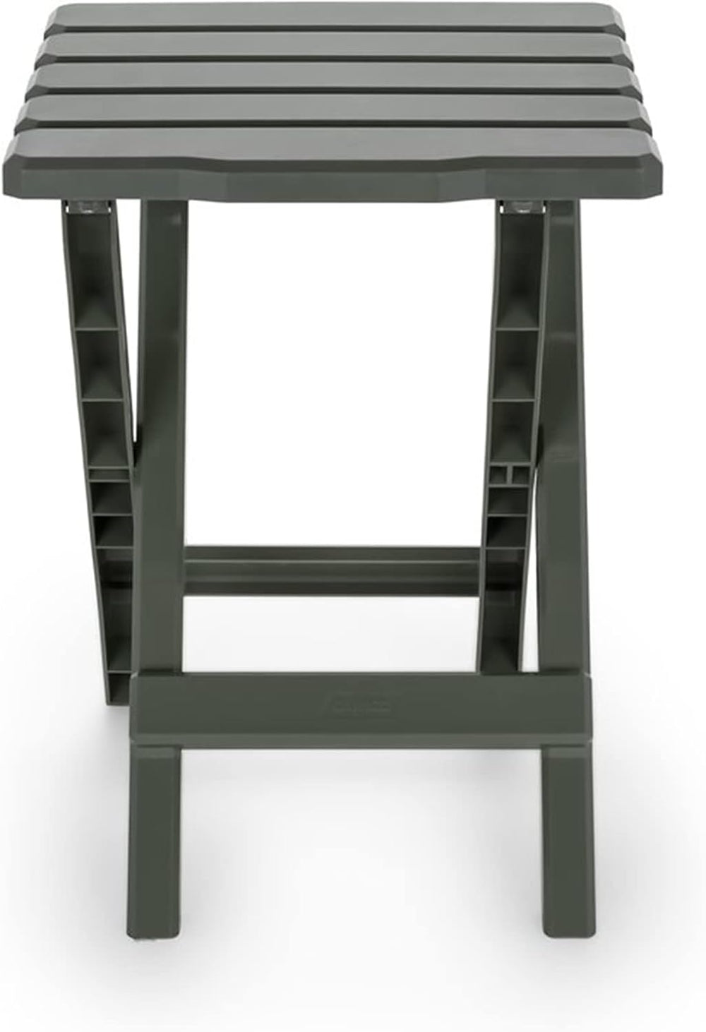 Camco Adirondack Quick-Folding Plastic Side Table, Sage, 2 Pack, 51880