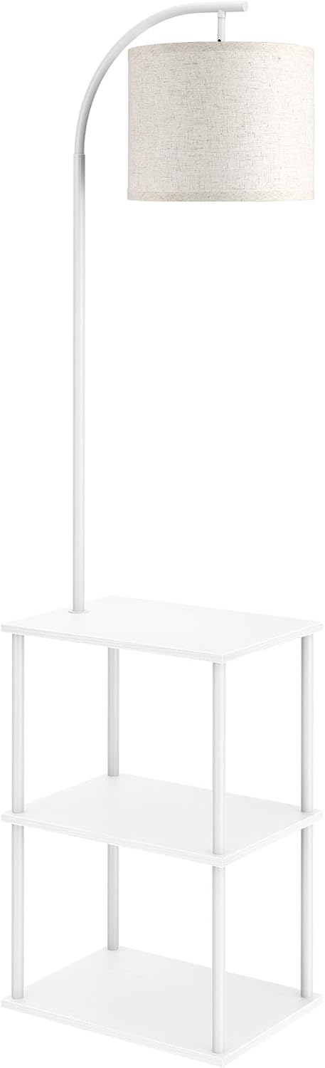 Floor Lamp with Table 2-Pack, Nightstands End Side Table for Living Room