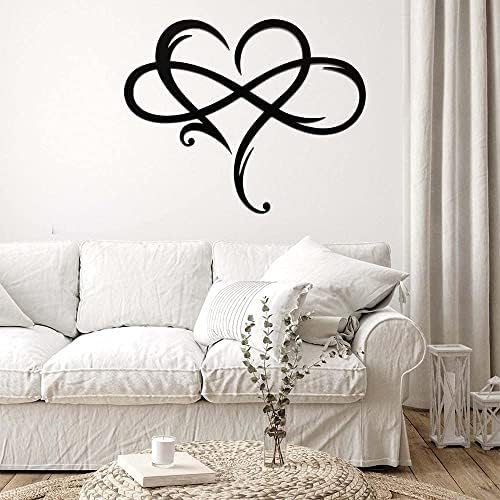 AOOLVY Infinity Heart Wall Decor, Unique Infinity Heart Metal Art Wall Decor ...