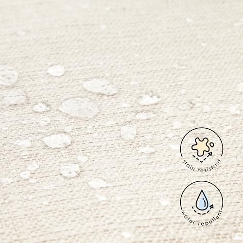 Davinci Universal Gliding Ottoman in Performance Cream Linen, Greenguard Gold...
