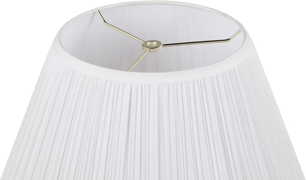 Aspen Creative 33138, Mushroom Pleated Traditional Spider Lamp Shade, Pleated...