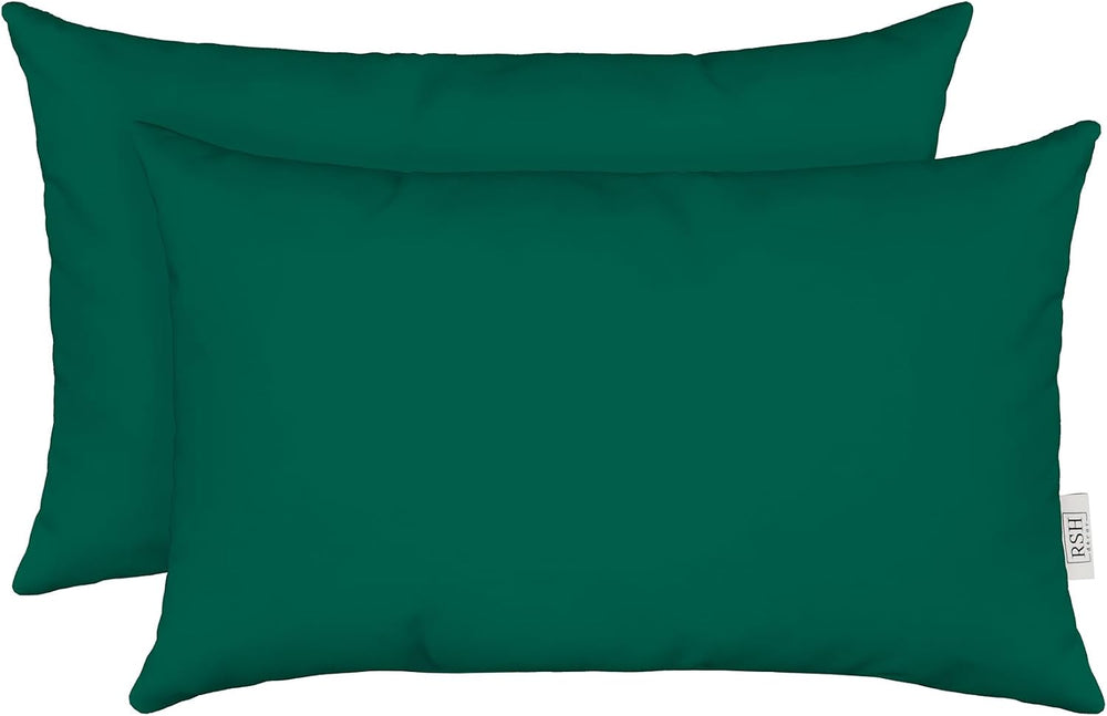 RSH DECOR: Sunbrella Lumbar Throw Pillows Set of 2 | 20" x 12" | Wa...