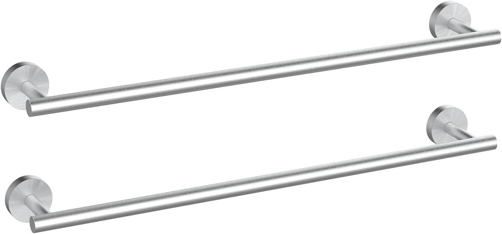 Newfun 24 Inch Brushed Nickel Bathroom Towel Holder, 2Pcs