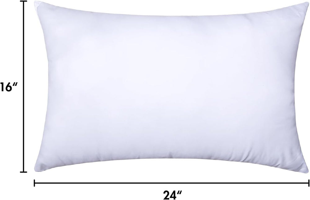 MIULEE 16x24 Inch Throw Pillow Insert for Couch Sofa Bed