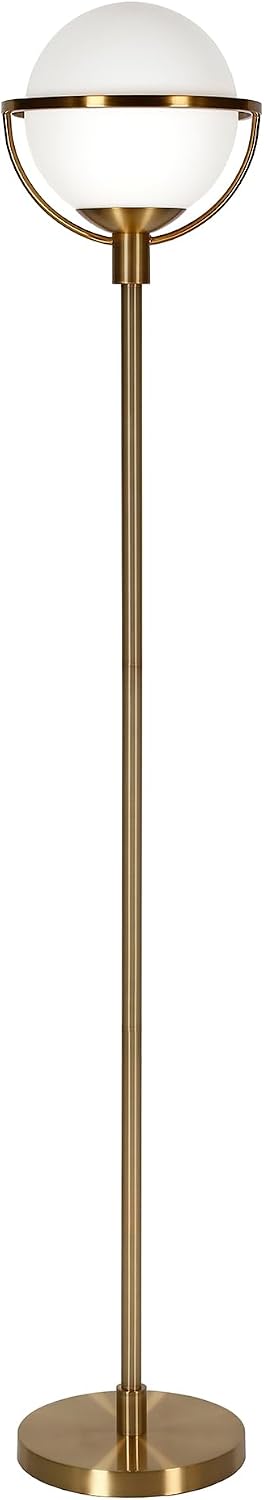 Henn&Hart 68" Glam 1-Light Floor Lamp, Gold