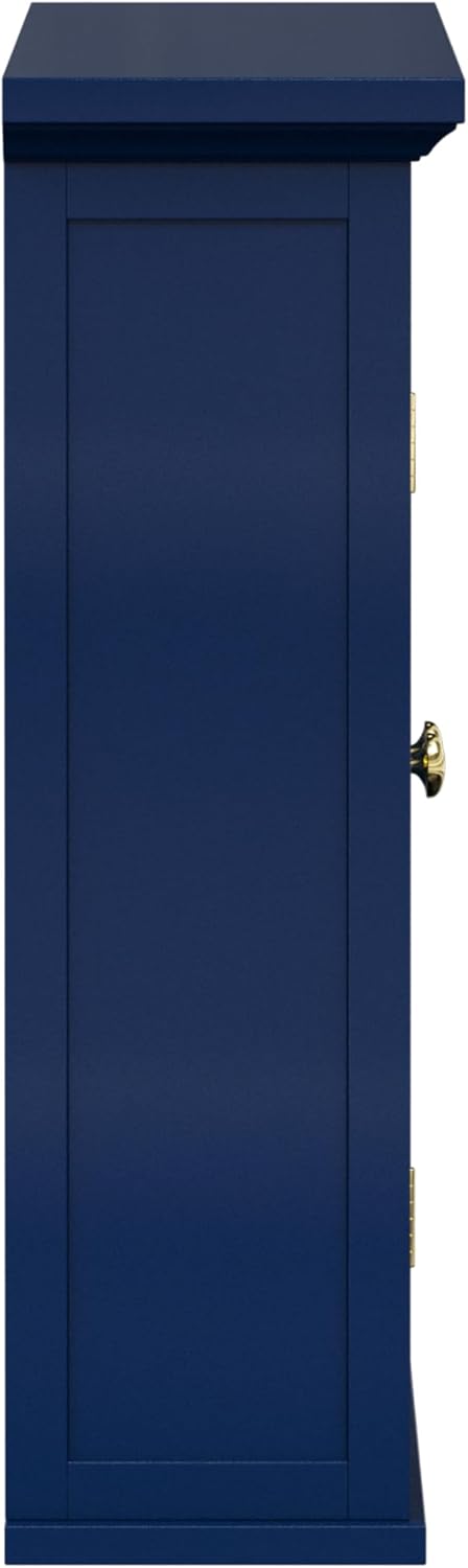 Teamson Home Glancy Wall Cabinet, Navy Blue