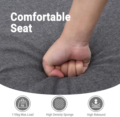 vidaXL Massage Recliner Dark Brown Fabric