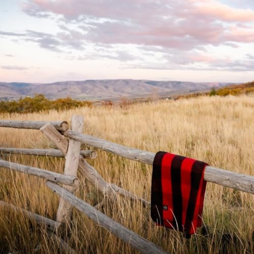 Arcturus Backwoods Military Wool Blanket (Red Buffalo, Twin)