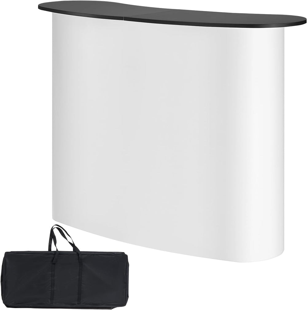 VEVOR Portable Tradeshow Podium Table, 51.18" x 18.31" x 37.4"...