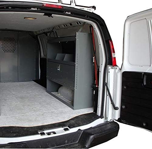 Van Shelving Storage Unit with Door Kit 45" L x 44" H x13 D, Design...