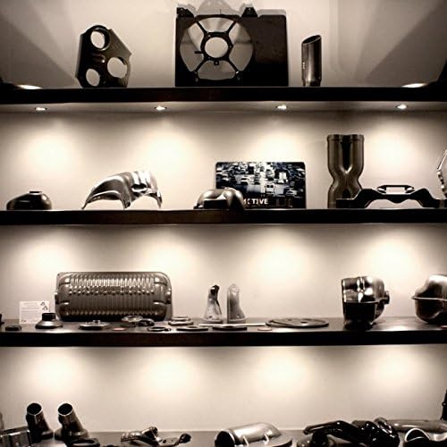 WAC Lighting HR-LED87-BK LED Round Button Lights, 3000K in Black Finish