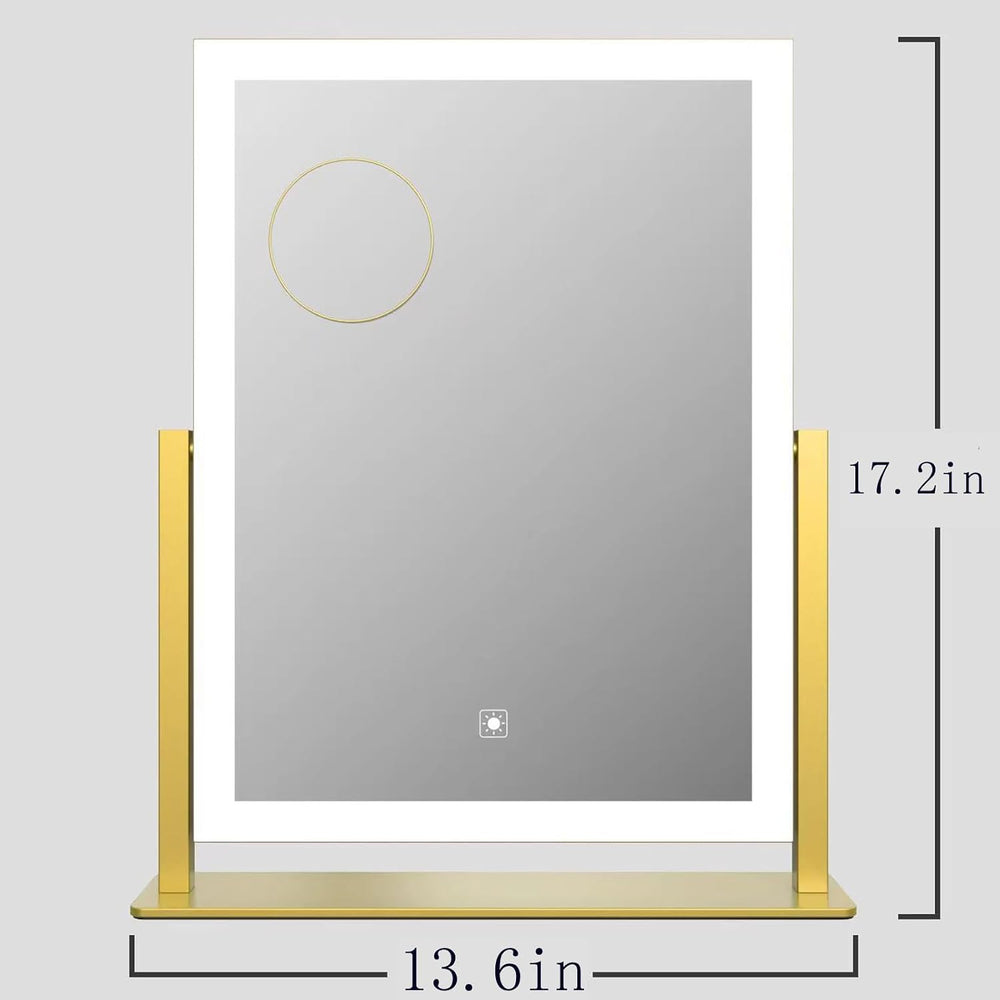 Gvnkvn Makeup Vanity Mirror with Lights 17.2" Large LED Lighted Mirror, ...
