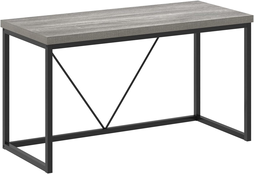 FOLUBAN Modern Home Office Desk, Industrial Vintage Computer Desk, Rustic Woo...