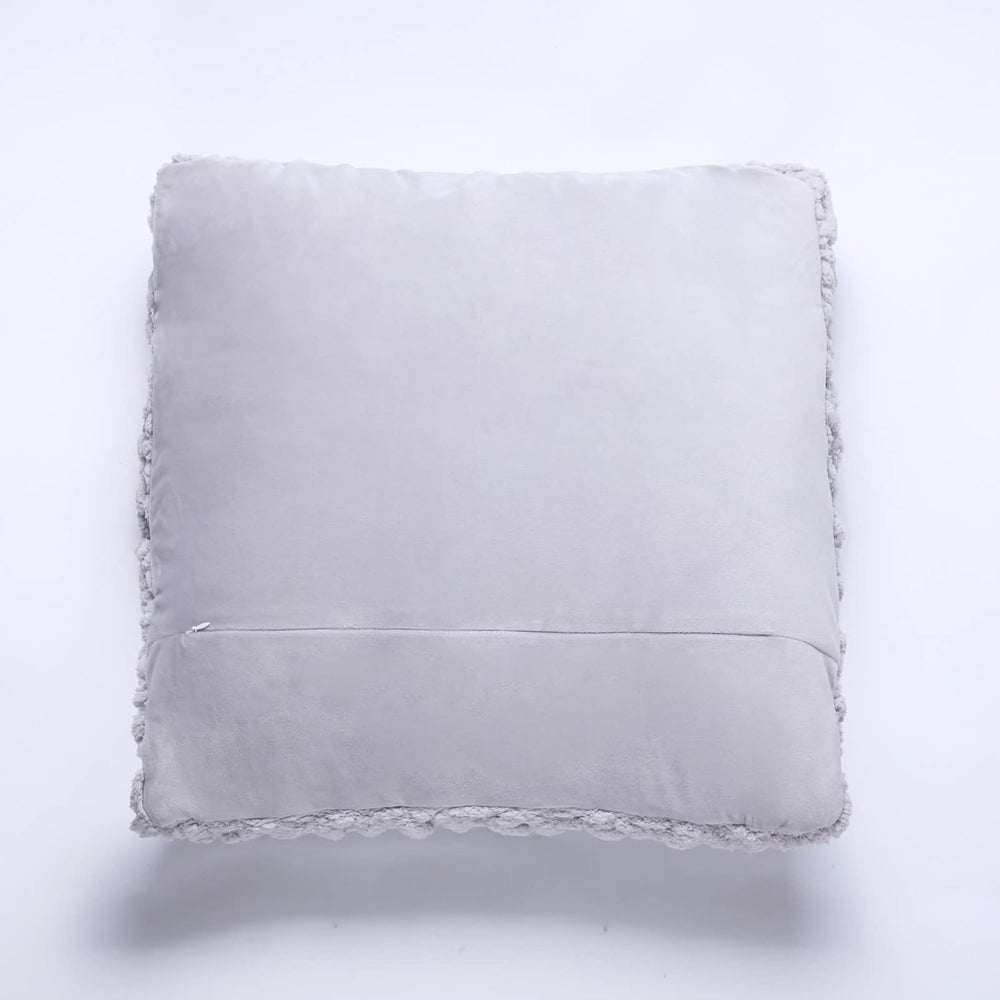 Grey Chunky Knit Throw Pillow Covers 1PC 18"×18"