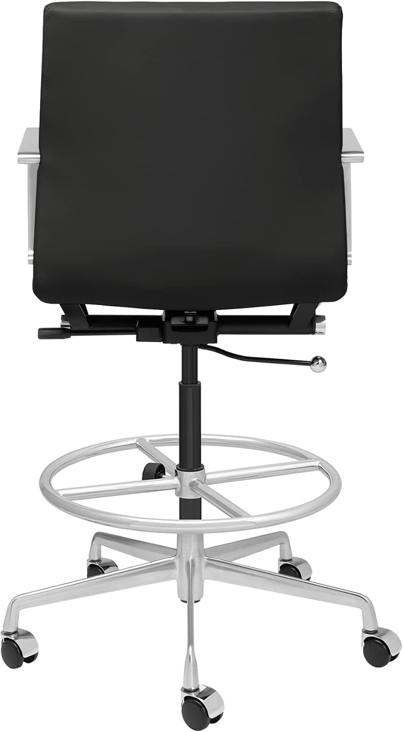 Laura Davidson Furniture SOHO II Ribbed Drafting Chair for Standing Desks, St...